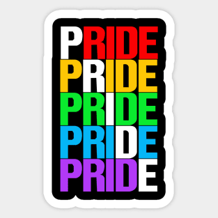 Pride love is love LGBTQ Gay Pride Sticker